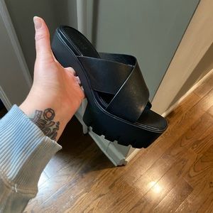 ASOS platform wedge never worn